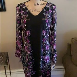 I.N.C. “Bamboo Blossom” Bell Sleeve Shift Dress